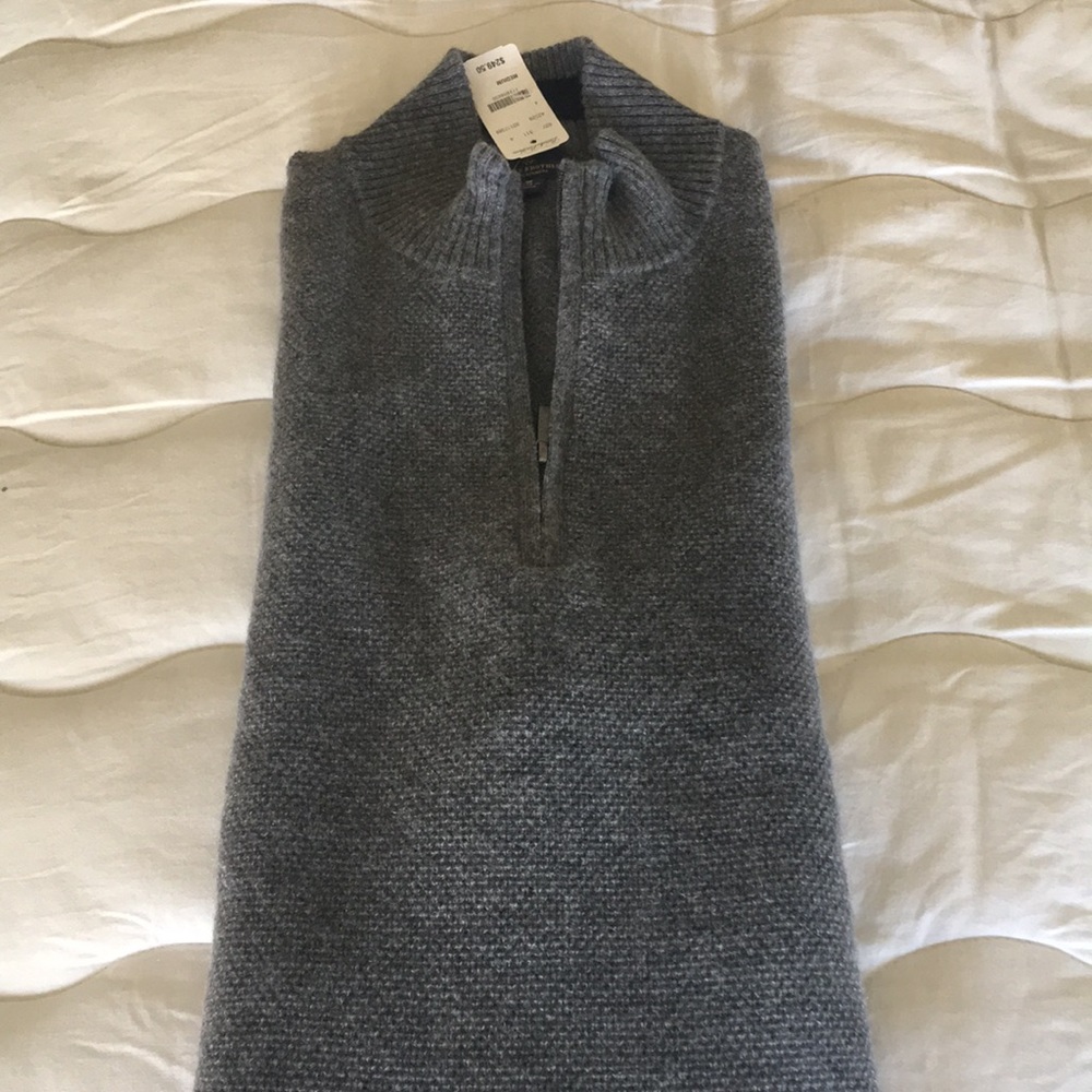 Brooks Brothers Pure Cashmere Quarter Zip (NWT)